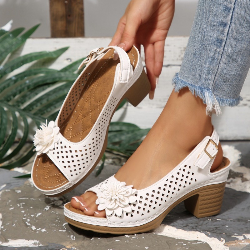 Women'S Shoes Quality - Dames sandalen met chunky hak zomer