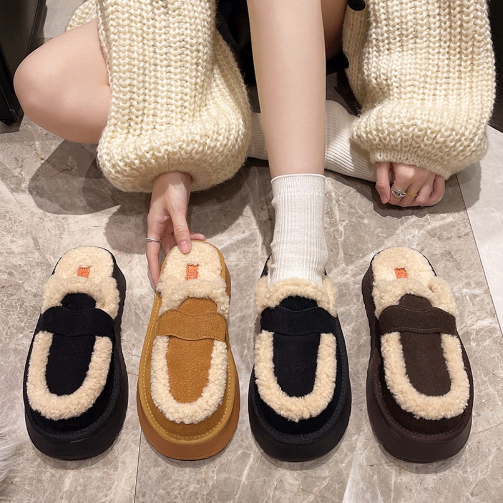 Women Shoes Boots - Vrouwen Slippers Designer Frosted Lederen Winterlaarzen
