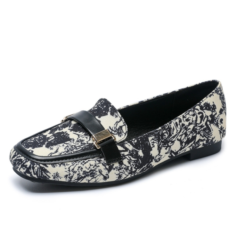 Shoes For Women Flats - Herfst Flats Damesschoenen Riemgesp Loafers met