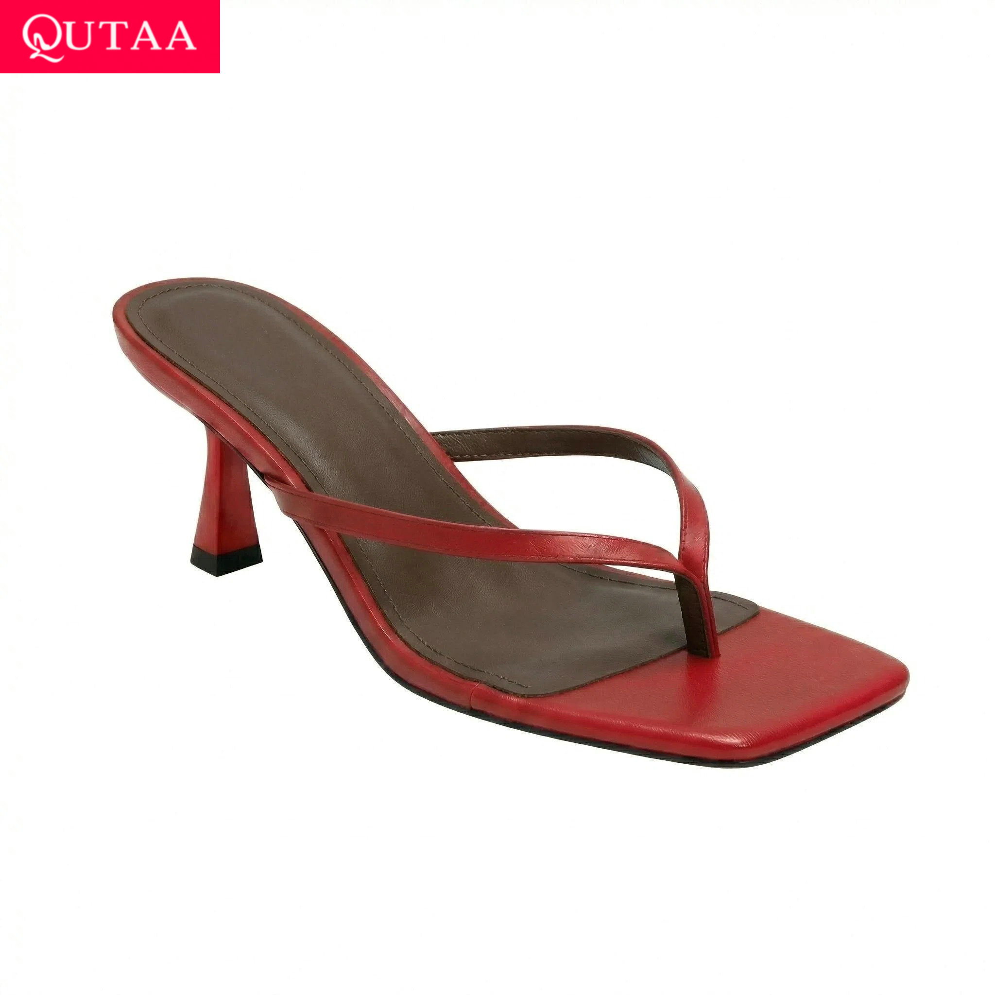 Women'S Shoes Kitten Heels - QUTAA Nieuws Mode Slippers Vrouwen Zomer