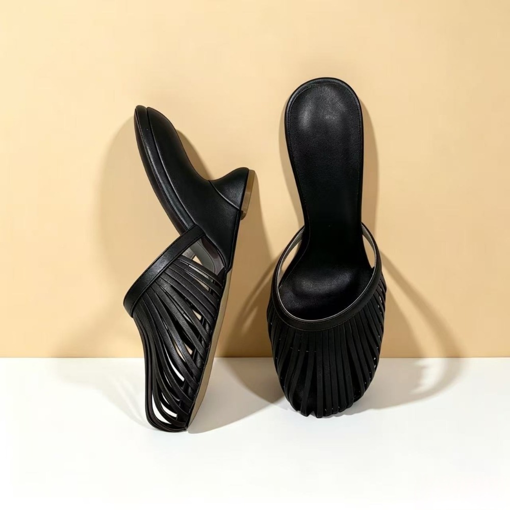 Metallic Heel Sandal - Zomer 2026 dames metallic bandjes cut-out