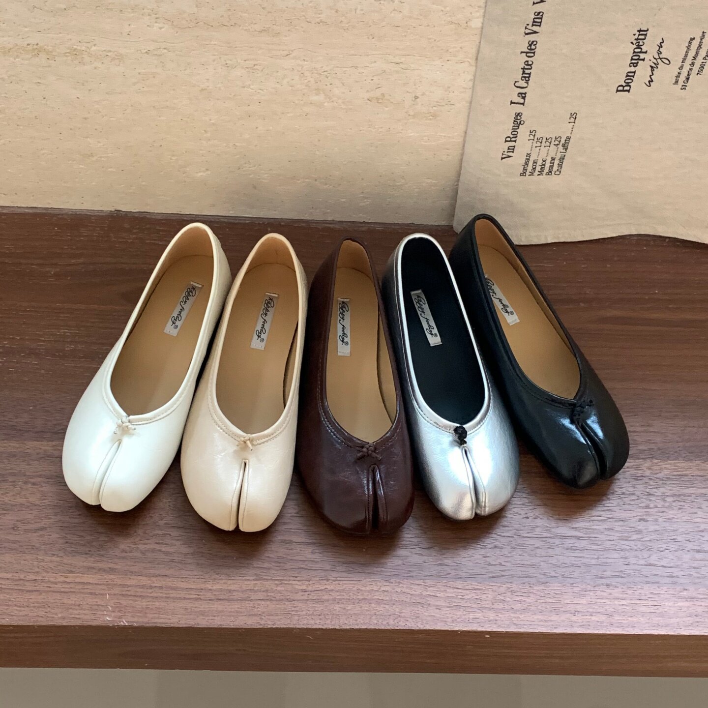 Shoes For Women Flats - Bailamos Vrouwen Lage Hak Split Teen