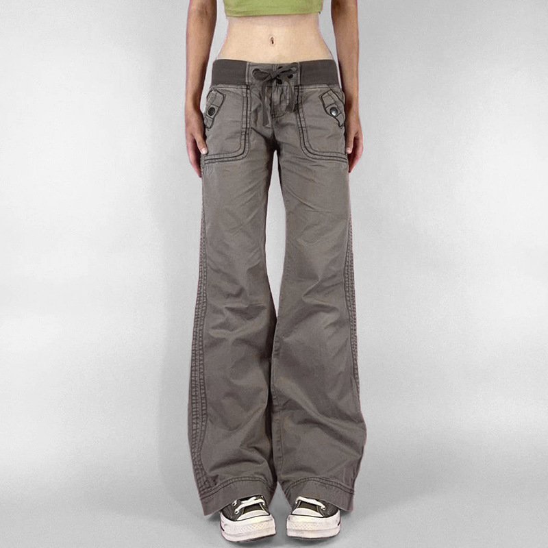 Women Shoes Jeans - Vintage jeans met lage taille en