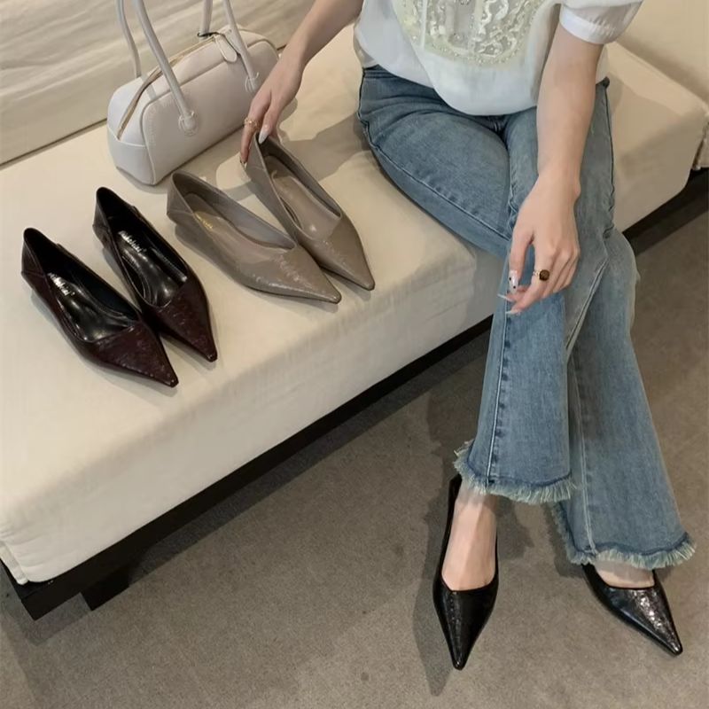 Women Shoes Sandals - Dames Zomer Basic Schoenen met Puntige