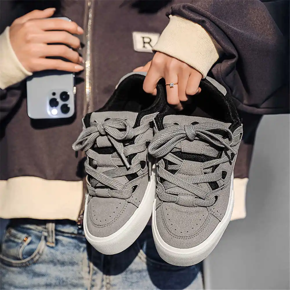 Women Shoes Brown Colour - Met vetersluiting Hiphop Schoolschoenen voor dames