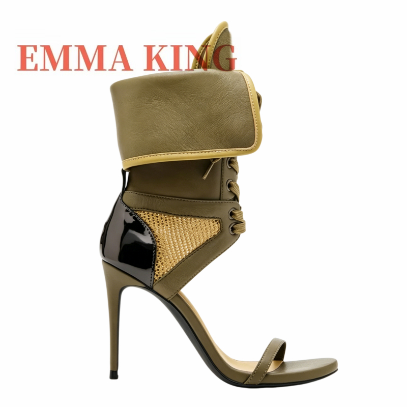 Groene opvouwbare enkelhoge sa - Women Shoes Boots recensie en prijs