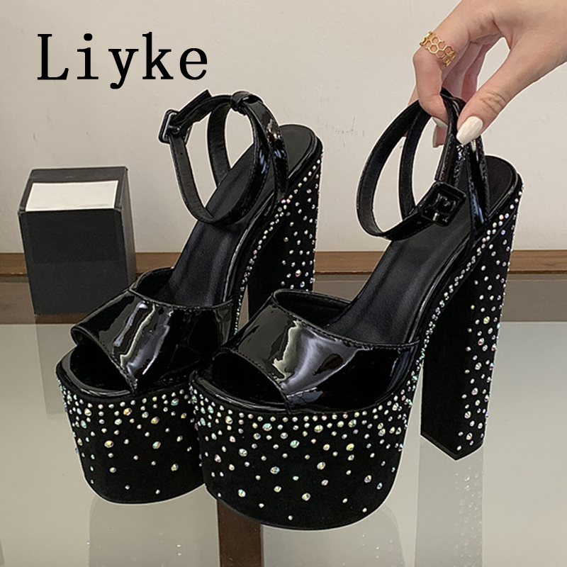 Liyke Mode Kristal Strass Dikk - Rhinestone Sandal Women recensie en prijs