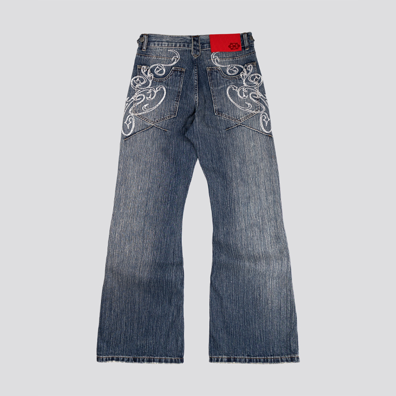 Y2k blauwe opening bootcut jea - Women Shoes Jeans recensie en prijs