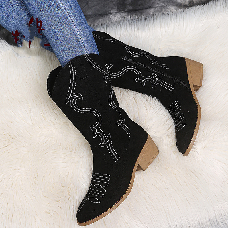 Platte Platform Cowboylaarzen  - Women Shoes Jeans recensie en prijs