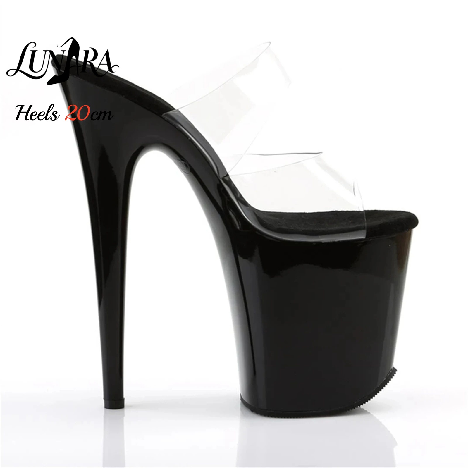 20 cm doorzichtige PVC sandale - Strappy Heeled Sandals recensie en prijs