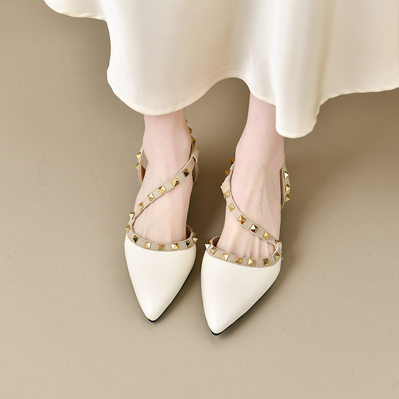 Dames glanzende sandalen met g - Metallic Heel Sandal recensie en prijs