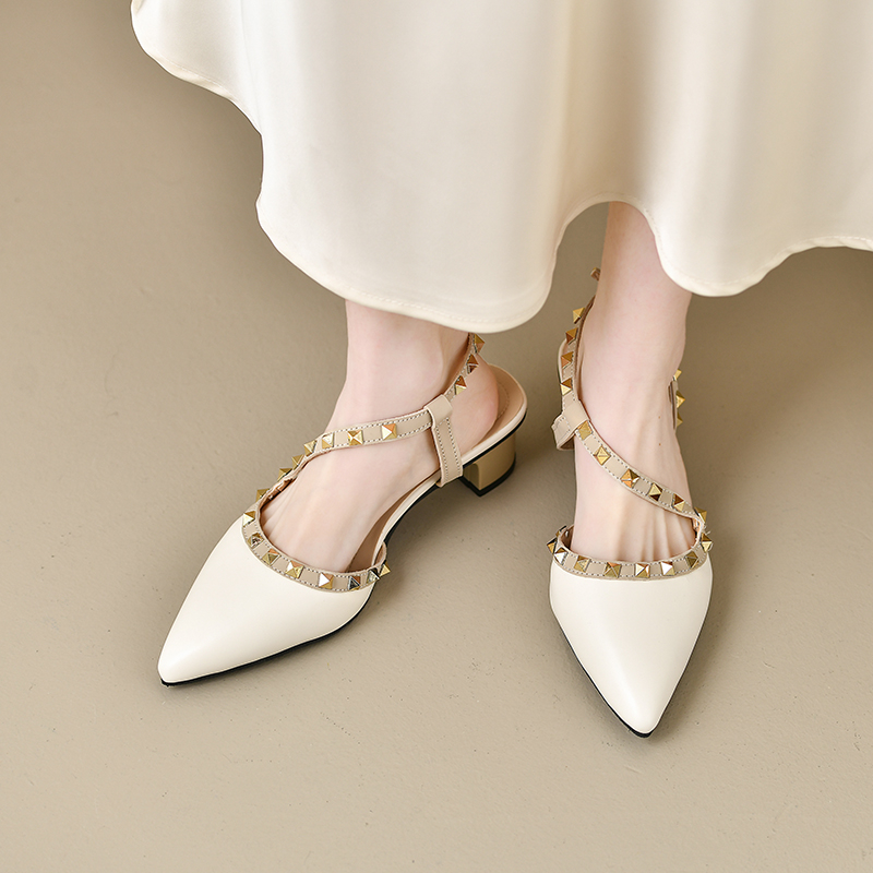 Dames glanzende sandalen met g - Metallic Heel Sandal recensie en prijs