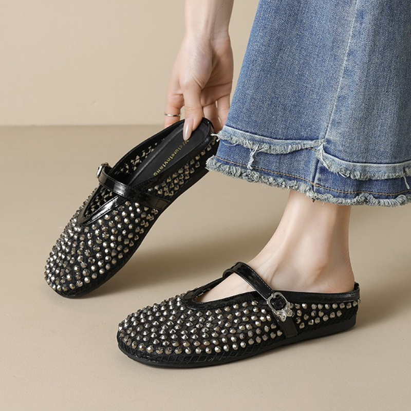 Mesh Strass Merk Slippers Vrou - Rhinestone Sandal Women recensie en prijs