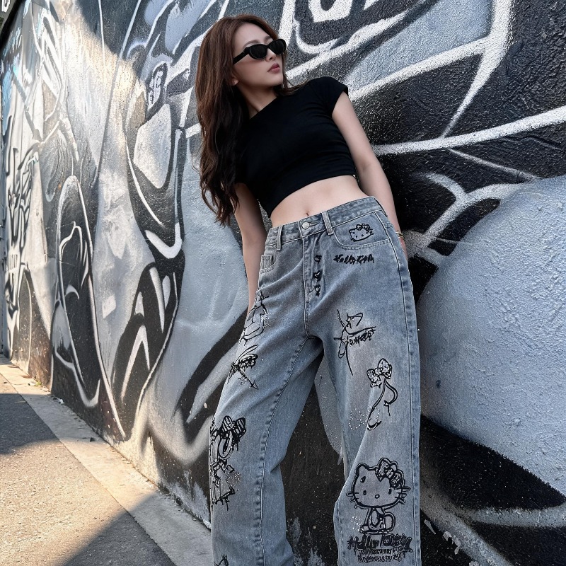 Leuke Keiokitty Strass Graffit - Women Shoes Jeans recensie en prijs