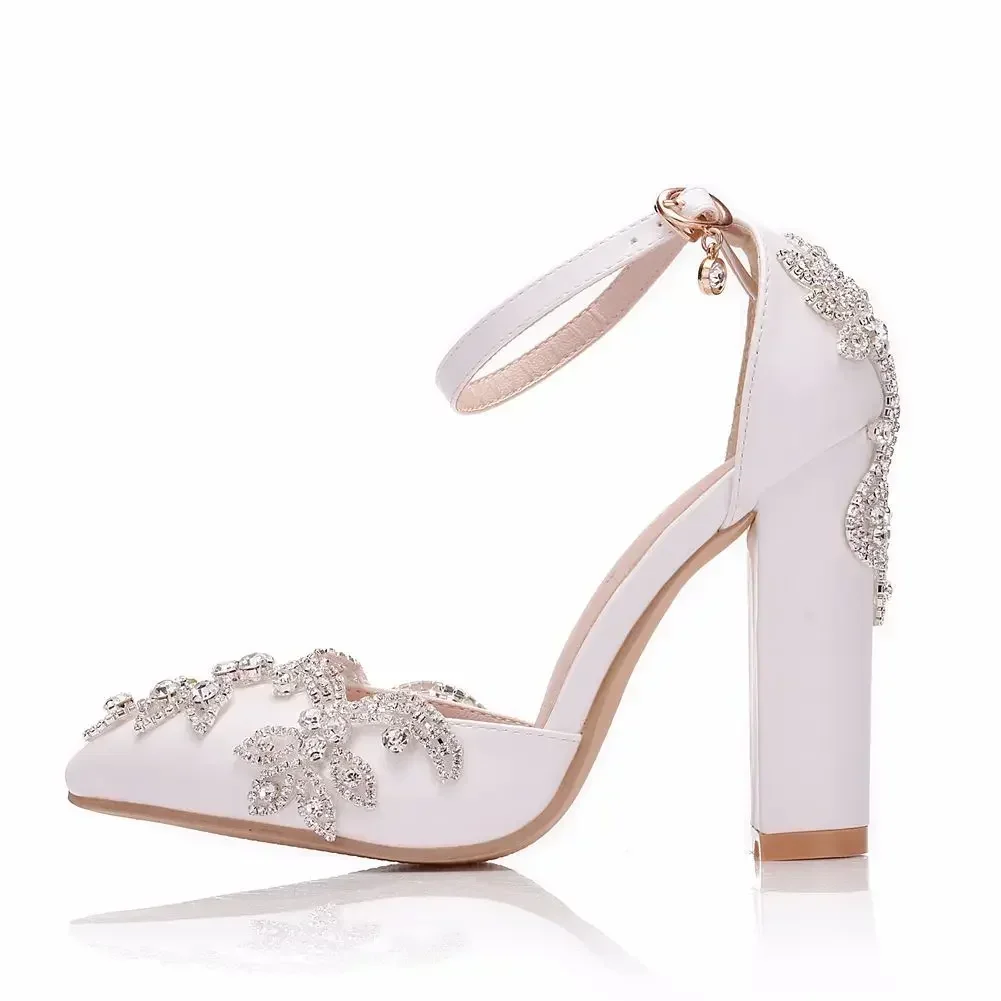 2026 Dikke hak spitse teen sch - Rhinestone Sandal Women recensie en prijs