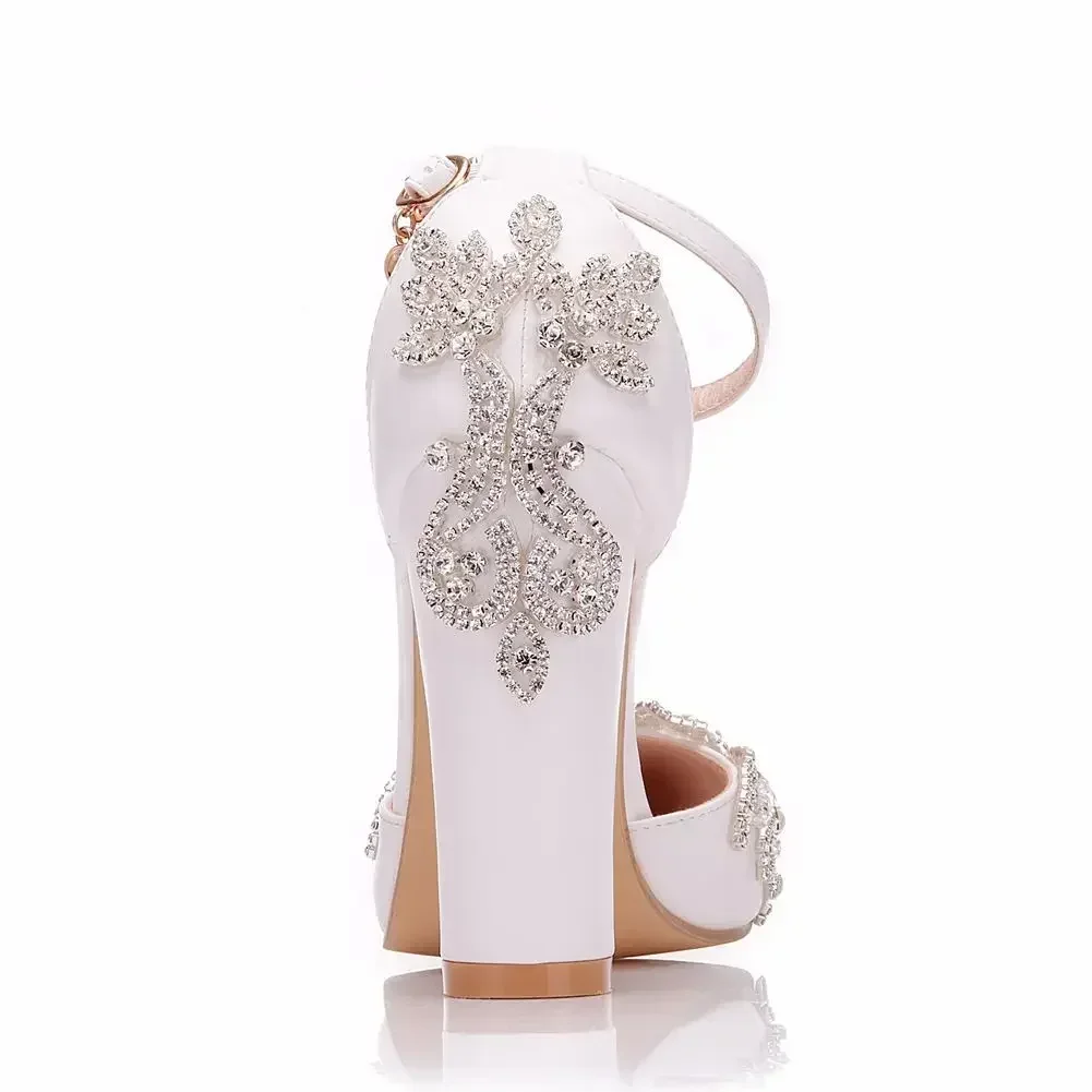 2026 Dikke hak spitse teen sch - Rhinestone Sandal Women recensie en prijs