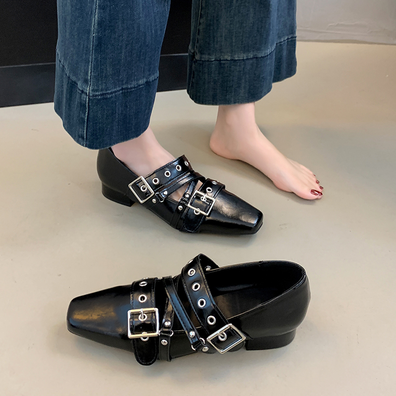 Vrouwelijke schoenen met gesp, - Shoes For Women Flats recensie en prijs
