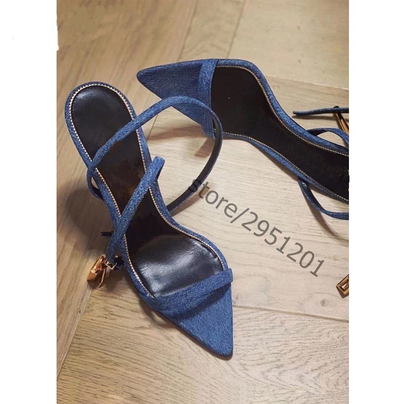 Scherpe Puntige Gouden Slot St - Women Shoes Jeans recensie en prijs