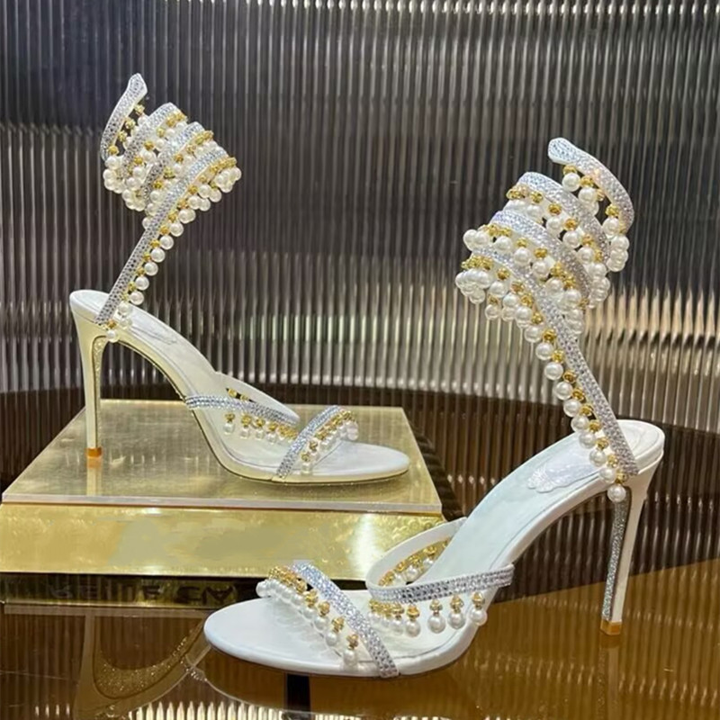 Luxe strass steentjes parels k - Rhinestone Sandal Women recensie en prijs