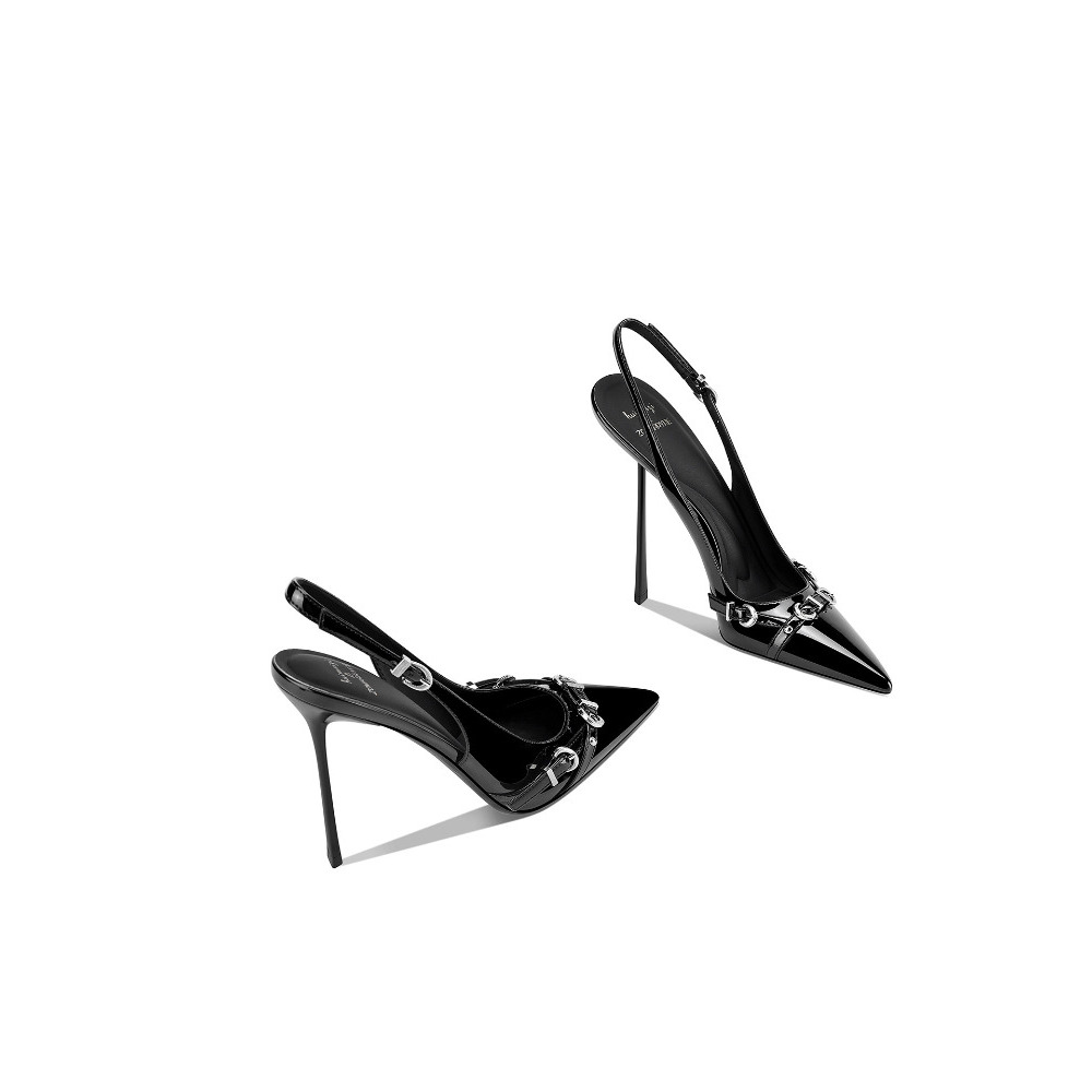 Modellen zwarte sandalen met s - Strappy Heeled Sandals recensie en prijs