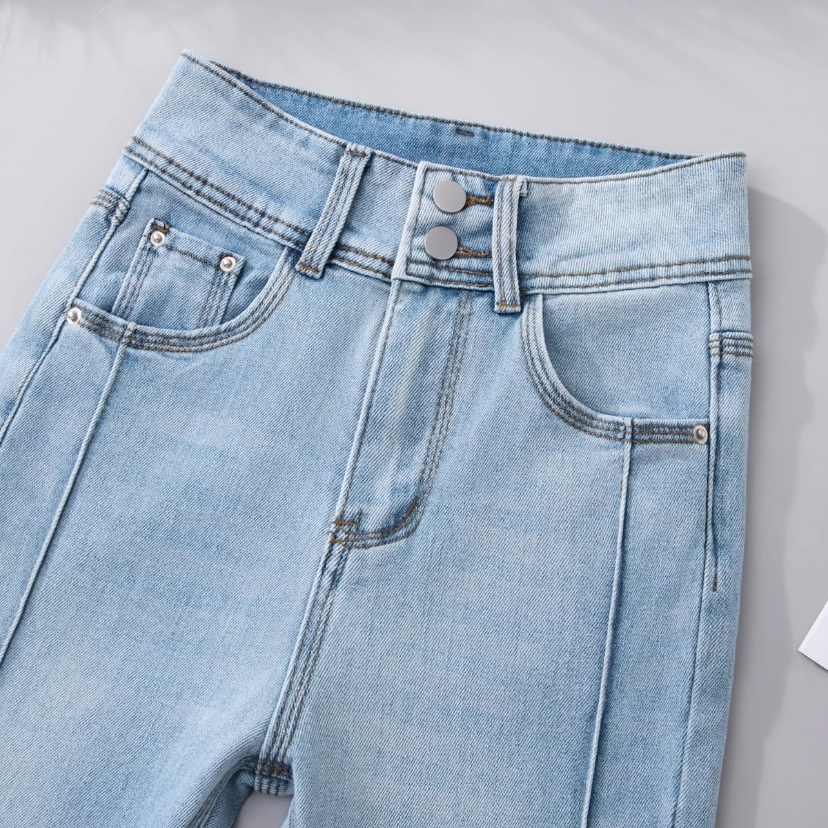Dames lichtblauwe flare broek  - Women Shoes Jeans recensie en prijs