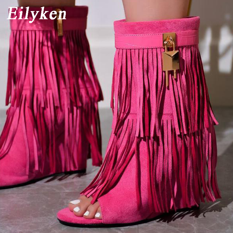 Eilyken Designer Fringe Wiggen - Women Shoes Boots recensie en prijs