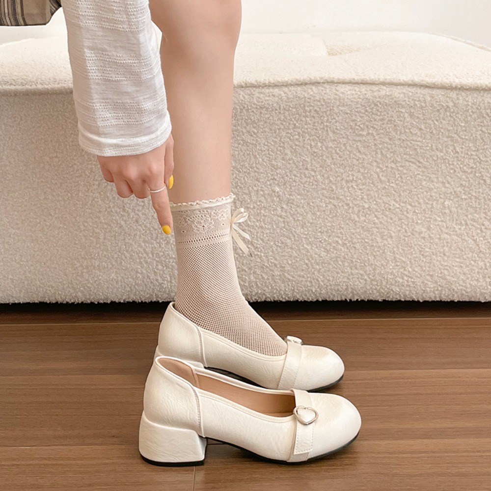 Franse stijl chunky hak zilver - Women Shoes Mk recensie en prijs